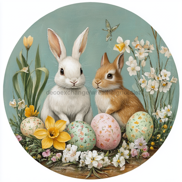Easter Sign, Easter Florals,, DCO-12808, Sign For Wreath, 10